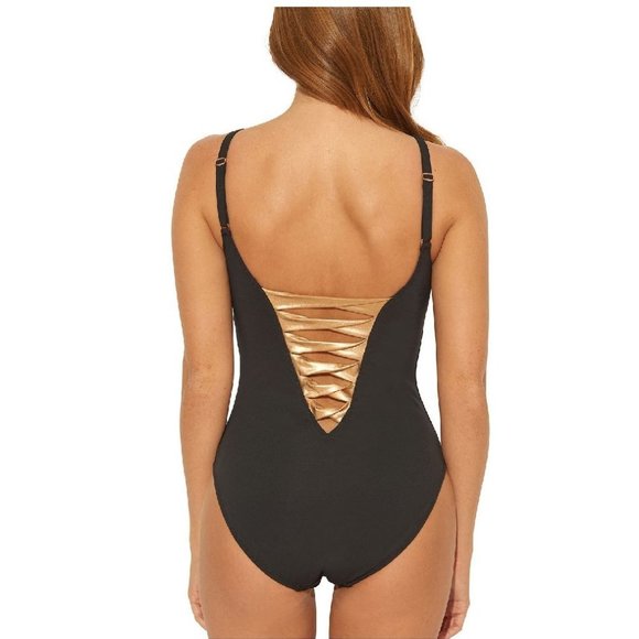 Bleu by Rod Beattie Twisted-Front 1-Piece Swimsuit - Picture 2 of 6